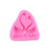HT BAKEWARE | Flower Love Swan Silicone Mold N2