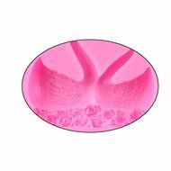 HT BAKEWARE | Flower Love Swan Silicone Mold N4