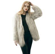 Outerwear,Morecome Ladies Warm Faux Fur Fox Coat Jacket Winter Outerwear N8
