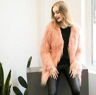 Outerwear,Morecome Ladies Warm Faux Fur Fox Coat Jacket Winter Outerwear N12