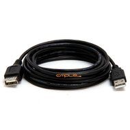 Cmple - USB 2.0 A Male to A Female Extension Cable -15FT (Black) N3