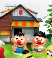 Sesame Street 16 Piece Birthday Cake Topper - Featuring Elmo, Bert, Ernie, Cookie Monster, Big Bird and Themed... N4