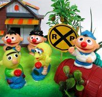 Sesame Street 16 Piece Birthday Cake Topper - Featuring Elmo, Bert, Ernie, Cookie Monster, Big Bird and Themed... N5