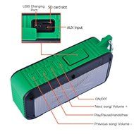 (2016 New Version) Nuboom Solar/Battery Powered 2x3W Bluetooth Speaker IPX4 Splashproof Portable Wireless MP4...