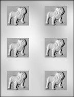 CK Products 2-1/8-Inch Rectangle with Bulldog Chocolate Mold