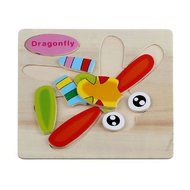 Dragonfly Puzzles Toys ，BeautyVan Wooden Dragonfly Puzzle Educational Developmental Baby Kids Training Toy