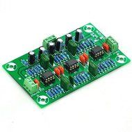 Electronics-Salon Stereo MC Phono RIAA Preamplifier Module Board, Preamp, OPA2134