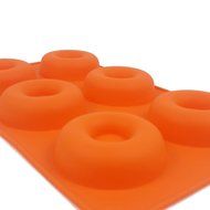 Flexible Silicone Donut Maker Cookware Built to Last Longer Than Any Kitchen Small Appliances - Six Holes For...