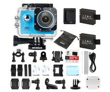 WiMiUS Q1 4K Wifi 131ft Waterproof Action Camera With 16 MP,170&deg; Wide Angle, 2.0'' LCD Screen+20 All In One Kit...