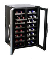 Wine Cooler Dual Zone Whynter 32 Bottle Thermoelectric Cooling System Freestanding Cellar Storage Removable Scalloped... N3