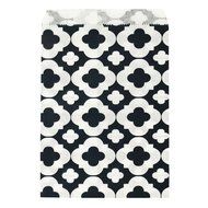 Wrapables 25 Count Clover Print Party Treat Bags, Aqua N6