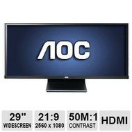 AOC WFHD UltraWide 21:9 IPS LED Monitor, 29 Inches