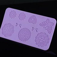 Sher DIY Silicone Cake Mold Chocolate Mold Flower Type Cake Mould Random Color N2