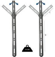 VIVO Universal Sound Bar Bracket Mount Below Wall Mounted TV / Fits 23"-65" (MOUNT-SPSB2) N2