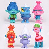 Cute! DreamWorks Trolls Poppy Doll Mini Figures Collectable Doll Choose Character Cake toppers N3