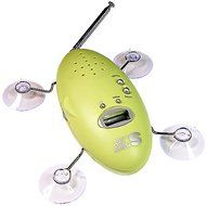 Zadro Shower Bug AM/FM Radio with Clock, Pink N2