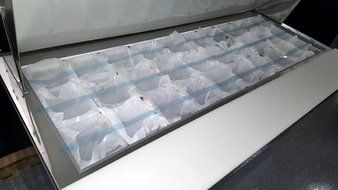 3 Door 70&quot; Mega Top 30 Pan Salad Sandwich Prep Refrigerator Table Cooler STAINLESS N2