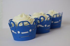 All About Details Blue Cars Cupcake Wrappers, Set of 12 N2