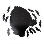 Click Down 12pcs DIY Mustache Cupcake Wrappers Cake Toppers Picks Decoration