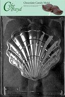 Cybrtrayd N008 Large Shell Chocolate Candy Mold with Exclusive Cybrtrayd Copyrighted Chocolate Molding Instructions