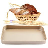 Yilove Non-stick Rectangular Cake Pan Bakeware 10&quot;(Black) N7