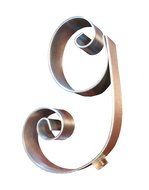 Hortense B. Hewitt Wedding Accessories Metal Scroll Cake Top, Letter M, 5-Inch Tall N27