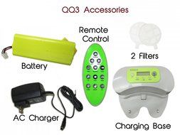 Infinuvo CleanMate QQ-3 LT Automatic Robotic Vacuum Cleaner with Home Charging Base, Scheduler, Remote Control... N4