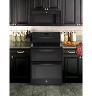 GE PB960DJBB Profile 30" Black Electric Smoothtop Double Oven Range - Convection