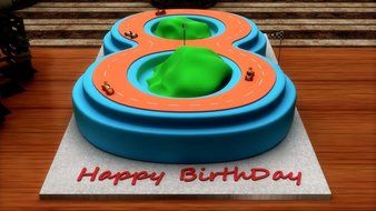 Euro Tins Numeric cake pan 25cm birthday cake tin number eight 8 large 10" cake mold N2
