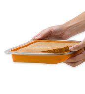 reuseit Easy Bake, Non stick, Oven safe, 100% BPA-free, Stainless steel and Food grade Silicone Square Cake Pan... N2