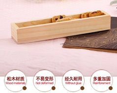 Ryeky New Arrival Baking Tool Cookie Souffle Rectangular Wooden Cookies Shaping Device N5