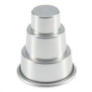 DIY Mini 3-Tier Cupcake Pudding Chocolate Cake Mold Baking Pan Mould Party DX N3