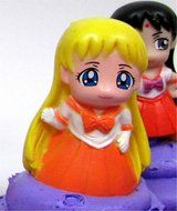 SAILOR MOON 8 Piece CUPCAKE Topper Set Featuring 6 Random Sailor Moon Figures and Decorative Themed Accessories... N5