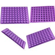 Mujiang 80-Cavity Silicone Molds for Making Homemade Chocolate Candy Gummy Jelly N8