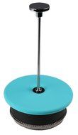 Gourmet 1 Liter Turquoise Glass and Silicone French Press Coffee Brewer N2