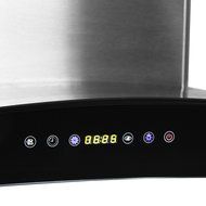 AKDY AWR68S330 30" Wall Mount Ducted Range Hood with 760 CFM Motor 3 Speed Fan Levels Touch Control Panel Dishwasher... N2