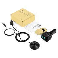 AUKEY Bluetooth Receiver with 3Port USB Car Charger, Magnetic Base and Handsfree Calling for IPhone, Samsung and... N5