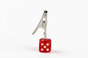 Dice Crocodile Clip (Red) N18