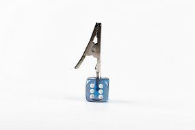 Dice Crocodile Clip (Red) N22