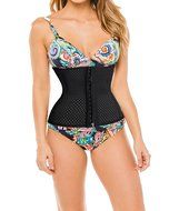 Women Elastic Waistband Waist Trainer Corset for Weight Loss Body Shaper Zipper N2