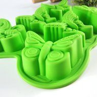 Always Your Chef 6 Cavities Butterfly Shaped Silicone MINI Cake Baking Cups Candy Making Molds Chocolate DIY Molds... N2