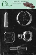 Cybrtrayd K078 Cosmetics Chocolate Candy Mold with Exclusive Cybrtrayd Copyrighted Chocolate Molding Instructions