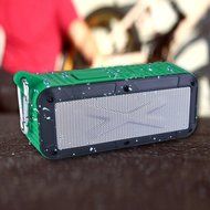 (2016 New Version) Nuboom Solar/Battery Powered 2x3W Bluetooth Speaker IPX4 Splashproof Portable Wireless MP4... N2