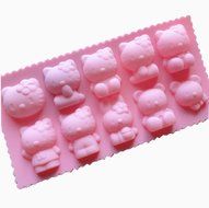 Ufine Hello Kitty Silicone Non Stick Cake Bread Mold Chocolate Jelly Candy Baking Mould N6