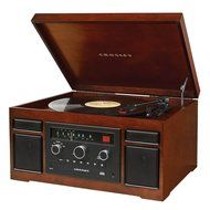 Crosley CR7007A-MA Patriarch Turntable with Radio, CD Player and Aux-In (Mahogany) N2