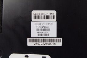HP Pavilion DV7-1000 LCD Back Cover Lid 17&quot; 480490-001 AP03W000700 N4