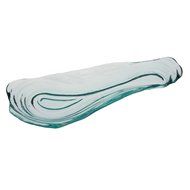 Abigails Glass Oyster Plate, Clear, Medium N2