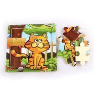 Cat Puzzles Toys ，BeautyVan Wooden Cute Cat Puzzle Educational Developmental Baby Kids Training Toy