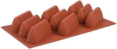 Silikomart Professional Orange Non Stick Wedge 9 forms N2