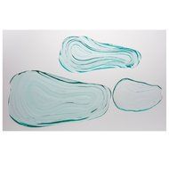 Abigails Glass Oyster Plate, Clear, Medium N3